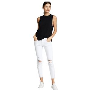 J Brand Demented Distressed Capri/Cropped Jeans